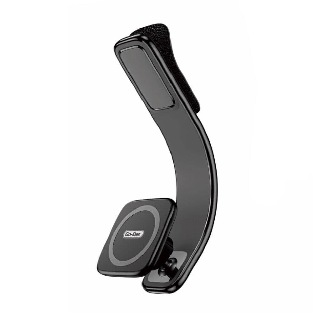 Go Des GD-HD208 Magnetik M-safe Uyumlu Bükülebilen Eğimli ve Düz Zemin Araç Telefon Tutacağı