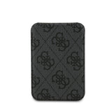Guess Orjinal Lisanslı PU Deri 4G Desenli Metal Büyük 4G ve Yazı Logolu Standlı Magnetik Kartlık