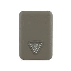 Guess Orjinal Lisanslı Dijital Led Göstergeli PU Deri Yüzey Üçgen Logolu Powerbank 5000mAh 15W