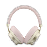 Guess Orjinal Lisanslı ENC PU 4G Desenli Metal Yazı Logolu Kulak Üstü Bluetooth Kulaklık v5.4