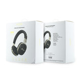 Guess Orjinal Lisanslı ENC Teknolojili PU 4G Desenli Metal Yazı Logolu Kulak Üstü Bluetooth Kulaklık v5.4