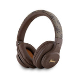 Guess Orjinal Lisanslı PU 4G Desenli Metal Yazı Logolu Tone On Tone Kulak Üstü Bluetooth Kulaklık