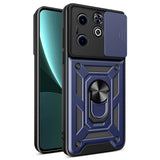 İnfinix Hot 40i Kılıf Magnetik Standlı Kamera Korumalı Zore Sürgülü Vega Kapak