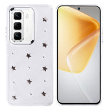 İnfinix Hot 50 Pro 4G Kılıf Airbag Tasarımlı Simli Şeffaf Zore Kutup Kapak