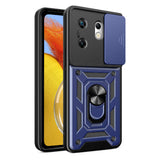 İnfinix Zero 30 4G Kılıf Magnetik Standlı Kamera Korumalı Zore Sürgülü Vega Kapak