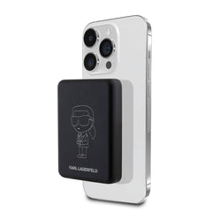 Karl Lagerfeld Led Işıklı Göstergeli M-safe Magnetik Orjinal Lisanslı Powerbank 3000 Mah