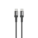 Lenyes LC546 Type-C to Type-C Örgü Tasarımlı Hızlı Şarj Özellikli Data ve Şarj Kablosu 60W 1M