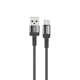Lenyes LC546 USB-A to Type-C Örgü Tasarımlı Hızlı Şarj Özellikli Data ve Şarj Kablosu 12W 1M