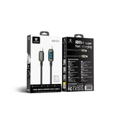 Lenyes LC570 Abyss Mirror Type-C to Type-C Data ve Şarj Kablosu 100W 1.2M