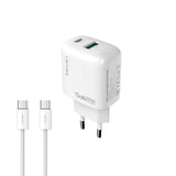 Lenyes LCH91-TC-TC Type-C to Type-C GaN Teknolojili PD ve USB Hızlı Şarj Özellikli Şarj Seti 20W