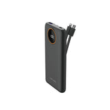 Lenyes P851L Dijital LED Göstergeli Type-C ve Lightning Kablolu Powerbank 22.5W 10000mAh