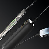 Lenyes P851L Dijital LED Göstergeli Type-C ve Lightning Kablolu Powerbank 22.5W 10000mAh