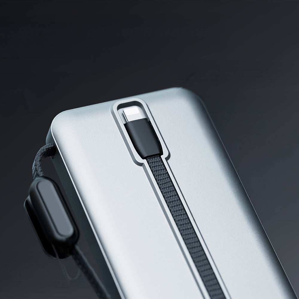 Lenyes PX2004D Dijital LED Ekranlı Lightning Kablolu Powerbank 22.5W 20.000mAh