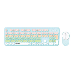 Lenyes WK103 Mekanik 2in1 2.4G Kablosuz Klavye ve 1600 DPI Mouse Seti