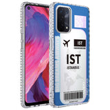 Oppo A74 4G Kılıf Airbag Kenarlı Renkli Desenli Silikon Zore Elegans Kapak