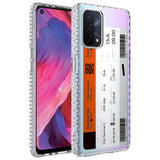 Oppo A74 4G Kılıf Airbag Kenarlı Renkli Desenli Silikon Zore Elegans Kapak