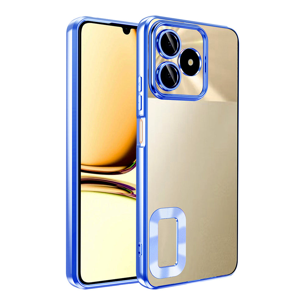 Realme C53 Kılıf Kamera Korumalı Logo Gösteren Zore Omega Kapak