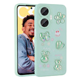 Realme C55 Kılıf Kabartma Figürlü Parlak Zore Toys Silikon Kapak