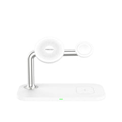 Recci RCW-20 Prestige Serisi 3in1 M-safe 15W Hızlı Şarj Özellikli Magnetik Kablosuz Şarj Standı
