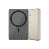Recci RPB-W36 Ultra İnce PD 20W Hızlı Şarj Özellikli Wireless Powerbank 15W 10000mAh