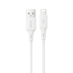 Recci RS52L USB-A to Lightning 2.4A Hızlı Şarj Özellikli Data ve Şarj Kablosu 1M