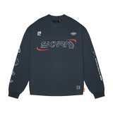 Skinarma Neptune Uzun Kollu Oversize Unisex Bisiklet Yaka Lacivert Sweatshirt