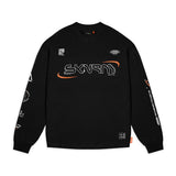 Skinarma Neptune Uzun Kollu Oversize Unisex Bisiklet Yaka Siyah Sweatshirt
