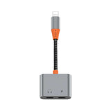 Wiwu LT09 Lightning Şarj Ve Lightning Kulaklık Dönüştürücü Adaptör