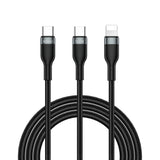 Wiwu Wi-C029 Concise Serisi 2in1 Type-C to Lightning PD Data ve Şarj Kablosu 100W 1.2M