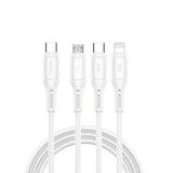 Wiwu Wi-C046E Starlink Serisi 3in1 USB-C to Lightning – Type-C – Micro Şarj ve Data Kablosu 60W 1.2M