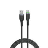 Wiwu Wi-C067 Orginlink Serisi LED Göstergeli USB-A to Type-C Hızlı Şarj Özellikli Data ve Şarj Kablosu 1M