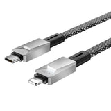 Wiwu Wi-C077 Cyberlink Serisi Type-C to Lightning Hızlı Şarj Özellikli Data ve Şarj Kablosu 27W 1M