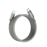 Wiwu Wi-C084 Maglink Serisi LED Göstergeli Type-C to Type-C Hızlı Şarj Özellikli Data ve Şarj Kablosu 100W 1M
