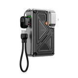 Wiwu Wi-P057 Knight Serisi Taşınabilir Wireless Type-C ve Lightning Kablolu Standlı PD Powerbank 35W 10000mAh