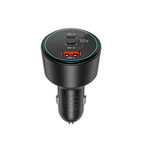 Wiwu Wi-QC026 Starship Serisi Hızlı Şarj Özellikli Dual Type-C + USB-A Portlu Araç Şarj Aleti 200W