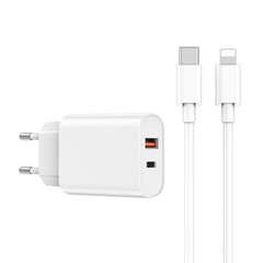 Wiwu Wi-U002 Quick Hızlı Şarj Başlığı Type-C to Lightning PD 20W Kablolu Şarj Seti