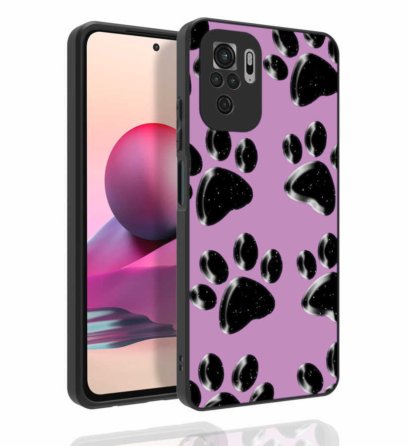 Xiaomi Poco M5S Kılıf Desenli Kamera Korumalı Parlak Zore Nora Kapak