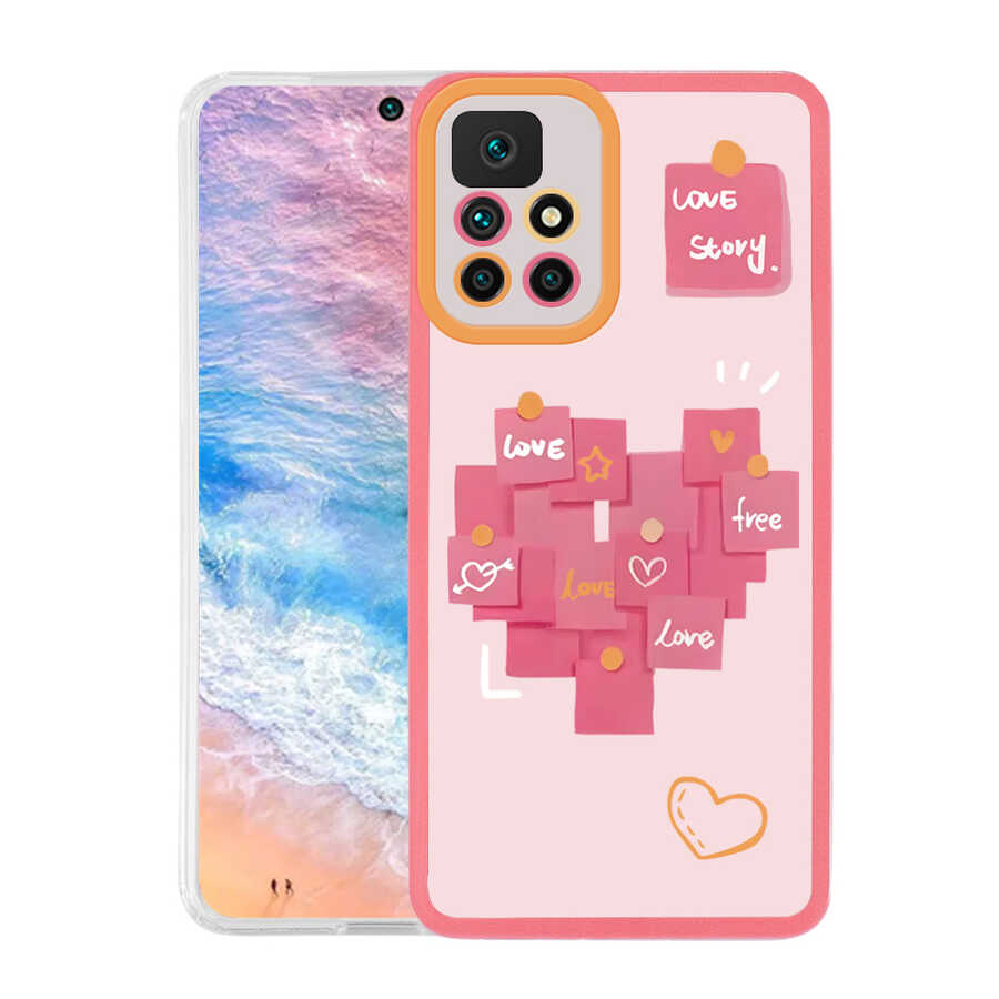 Xiaomi Redmi 10 Kılıf Zore M-Fit Desenli Kapak
