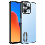 Xiaomi Redmi 12 Kılıf Kamera Korumalı Logo Gösteren Zore Omega Kapak