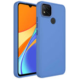 Xiaomi Redmi 9C Kılıf Metal Çerçeve ve Buton Tasarımlı Silikon Zore Luna Kapak