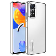 Xiaomi Redmi Note 11 Pro 5G Kılıf Kamera Korumalı Logo Gösteren Zore Omega Kapak