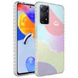 Xiaomi Redmi Note 11S Global Kılıf Airbag Kenarlı Renkli Desenli Silikon Zore Elegans Kapak