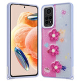 Xiaomi Redmi Note 12 Pro 4G Kılıf Parlayan Simli Kabartma Figürlü Zore Cevze Kapak