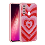 Xiaomi Redmi Note 8 Kılıf Simli Desenli Kamera Korumalı Parlak Zore Popy Kapak