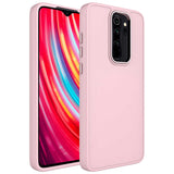 Xiaomi Redmi Note 8 Pro Kılıf Metal Çerçeve ve Buton Tasarımlı Silikon Zore Luna Kapak