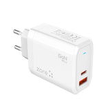 Zore Always-02 GaN Tech Type-C PD4.0 USB-A QC3.0 Hızlı Şarj Özellikli Seyahat Şarj Başlığı 45W